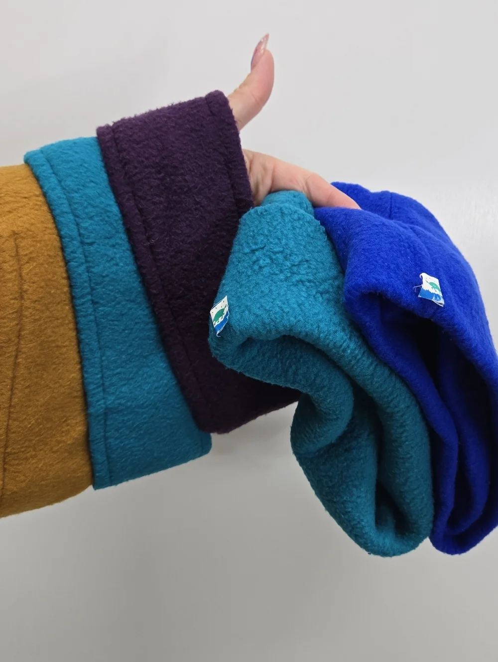 VTG Fleece‎ Made USA Turtle Fur Ski  Headband And Gaiter Bundle Retro 5 Piece